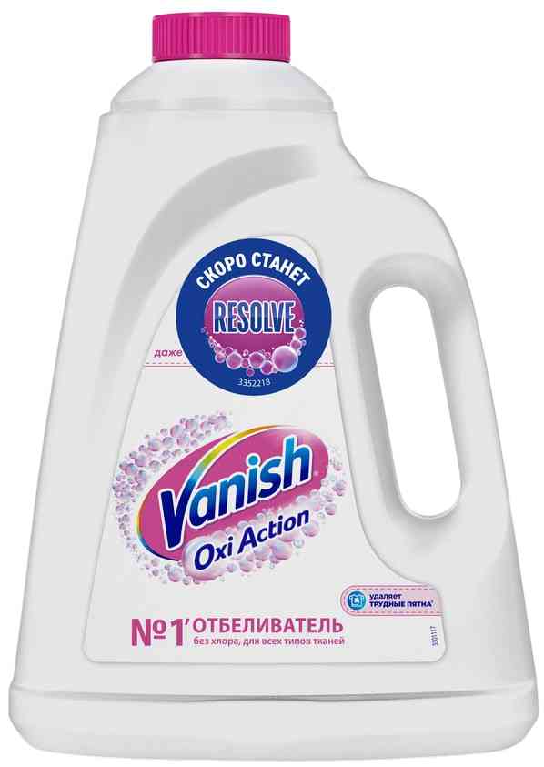 Пятновыводитель-отбеливатель жидкий Vanish Oxi Action Кристальная белизна
Пятновыводитель-отбеливатель жидкий Vanish Oxi Action Кристальная белизна