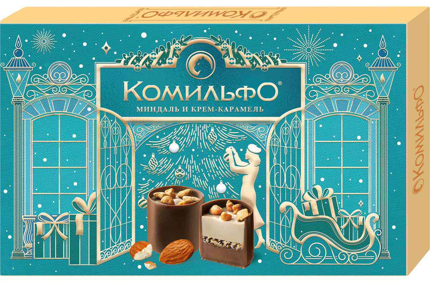 Набор конфет шоколадные Комильфо Миндаль и крем-карамель
Набор конфет шоколадные Комильфо Миндаль и крем-карамель