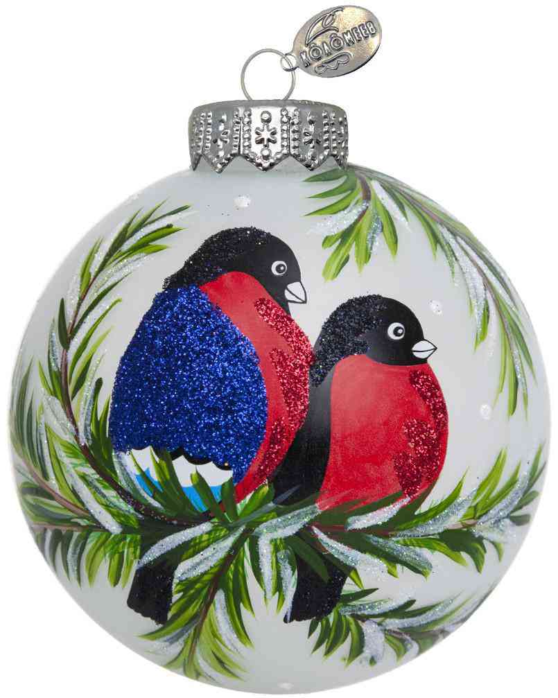 Ёлочное украшение Коломеев Шар. Два снегиря, стекло
Ёлочное украшение Коломеев Шар. Два снегиря, стекло