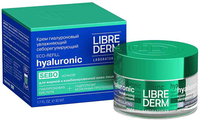 Крем для лица ночной Librederm Hyaluronic себорегулирующий
Крем для лица ночной Librederm Hyaluronic себорегулирующий