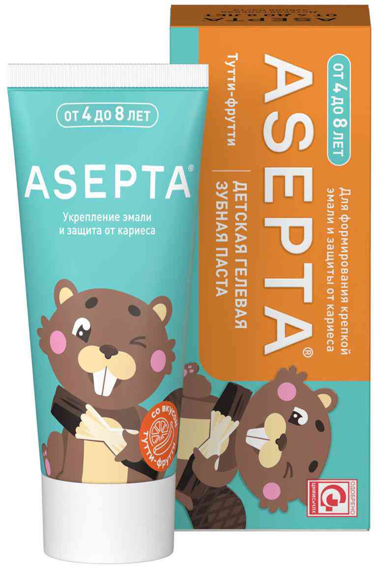 Зубная паста детская Asepta For Kids от 4 до 8 лет тутти-фрутти
Зубная паста детская Asepta For Kids от 4 до 8 лет тутти-фрутти