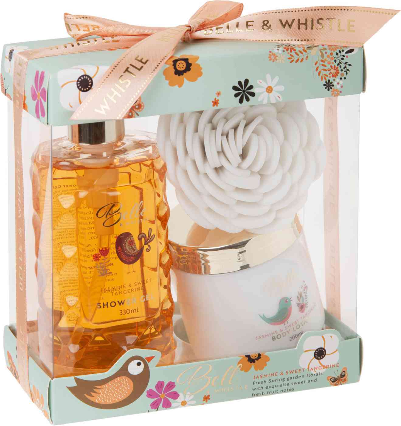 Подарочный набор Belle & Whistle Жасмин и сочный мандарин
Подарочный набор Belle & Whistle Жасмин и сочный мандарин