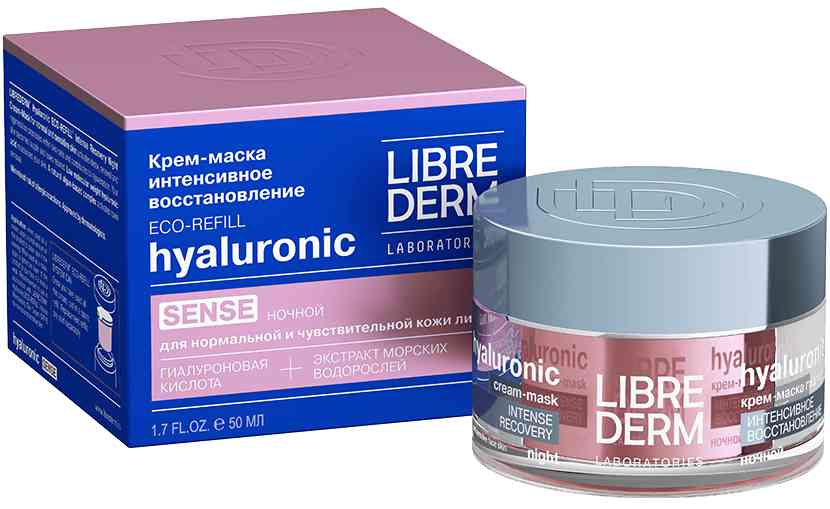 Крем-маска для лица ночной Librederm Hyaluronic интенсивное восстановление
Крем-маска для лица ночной Librederm Hyaluronic интенсивное восстановление