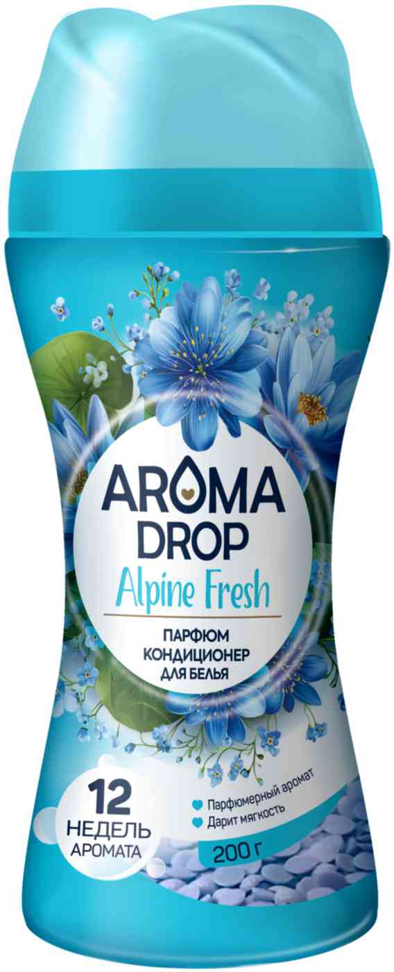 Парфюм-кондиционер для белья в гранулах Aroma Drop Альпийская свежесть
Парфюм-кондиционер для белья в гранулах Aroma Drop Альпийская свежесть