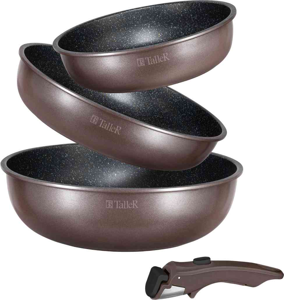 Набор сковородок литых Taller 20 24 26 см
Набор сковородок литых Taller 20 24 26 см