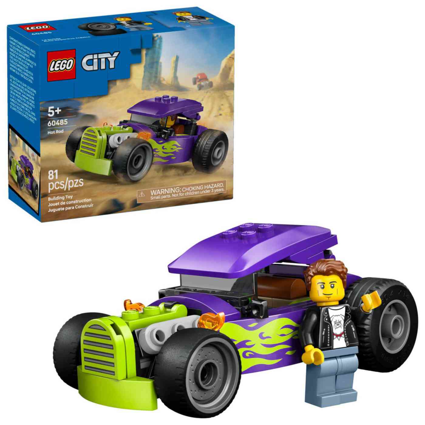Конструктор LEGO City 60485 Автомобиль Хот-Род 5+
Конструктор LEGO City 60485 Автомобиль Хот-Род 5+