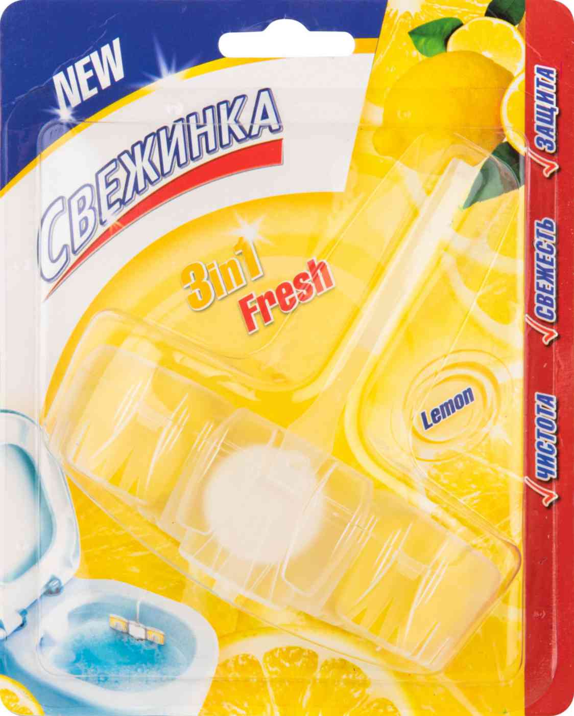 Део-блок для унитаза Свежинка Лимон
Део-блок для унитаза Свежинка Лимон