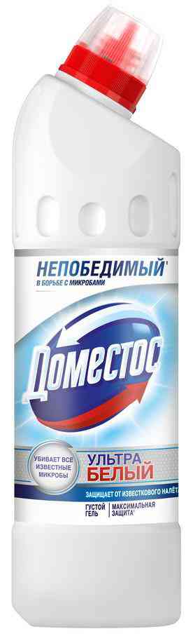 Чистящее средство для ванны и туалета Доместос Ультра белый
Чистящее средство для ванны и туалета Доместос Ультра белый