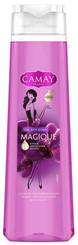 Гель для душа Camay Magique черная орхидея 
Гель для душа Camay Magique черная орхидея
