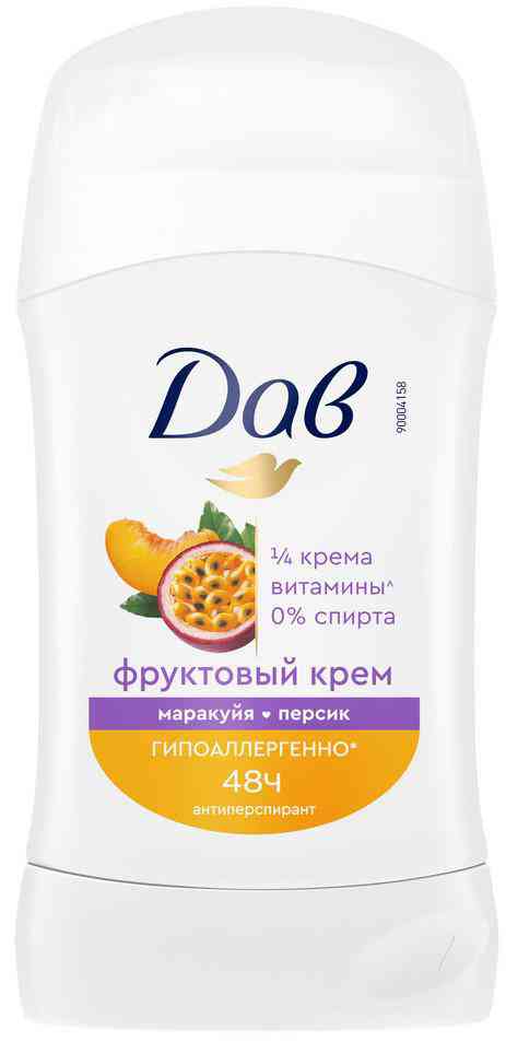 Антиперспирант стик Дав Фруктовый крем маракуйя-персик
Антиперспирант стик Дав Фруктовый крем маракуйя-персик