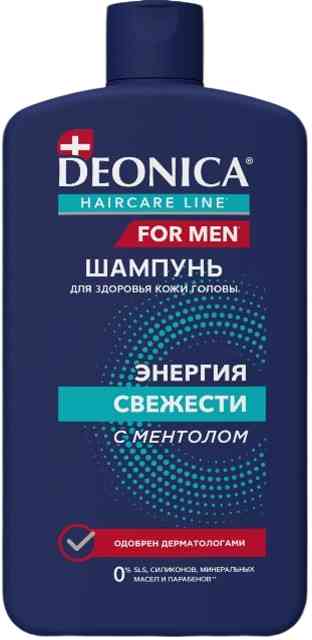 Шампунь для волос Deonica For Men энергия свежести с ментолом
Шампунь для волос Deonica For Men энергия свежести с ментолом