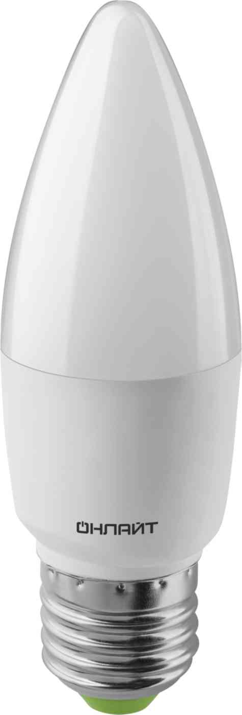Лампа светодиодная Онлайт E27 тёплый свет, свеча
Лампа светодиодная Онлайт E27 тёплый свет, свеча