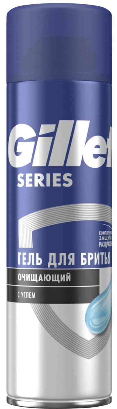 Гель для бритья очищающий Gillette Series с углем
Гель для бритья очищающий Gillette Series с углем
