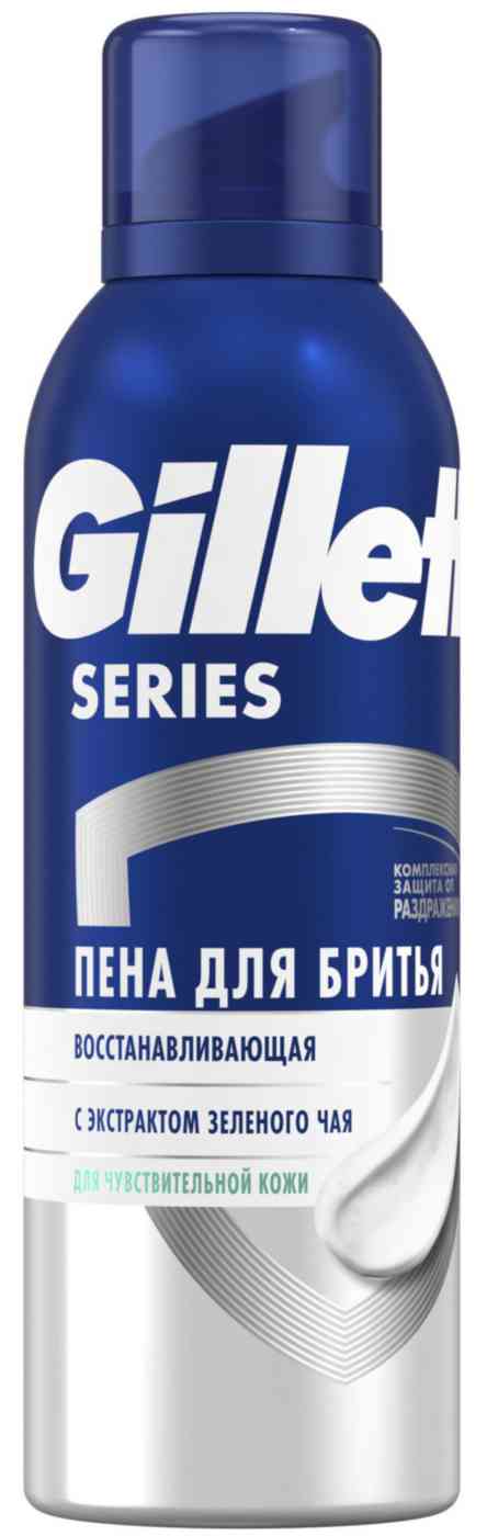 Пена для бритья восстанавливающая Gillette Series для чувствительной кожи с экстрактом зеленого чая
Пена для бритья восстанавливающая Gillette Series для чувствительной кожи с экстрактом зеленого чая