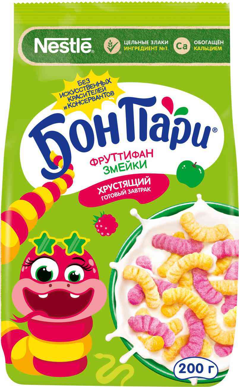 Готовый завтрак Бон Пари змейки
Готовый завтрак Бон Пари змейки