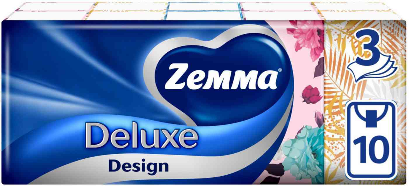 Платочки бумажные носовые Zemma Deluxe Design 3 слоя
Платочки бумажные носовые Zemma Deluxe Design 3 слоя