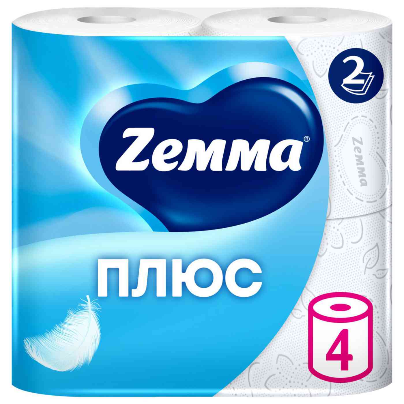Туалетная бумага Zemma Плюс белая 2 слоя
Туалетная бумага Zemma Плюс белая 2 слоя