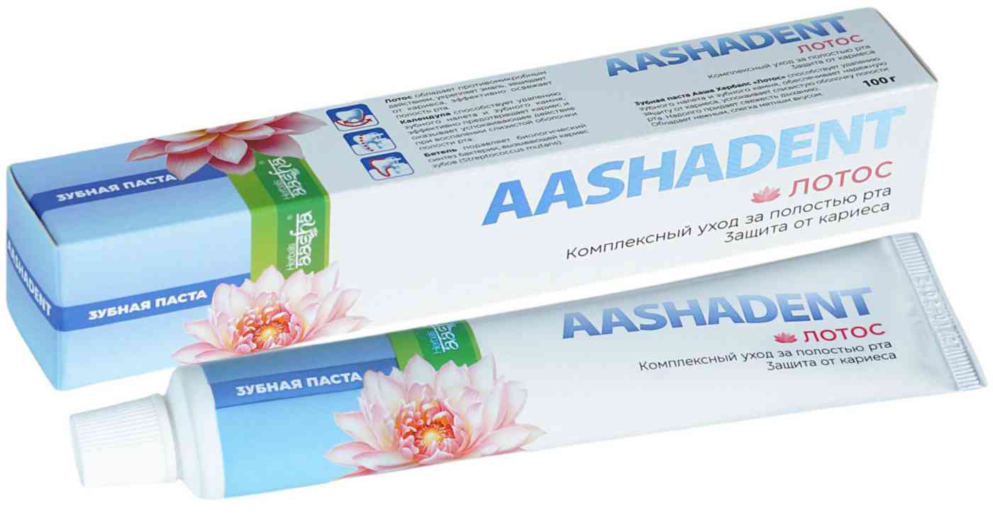 Зубная паста Aasha Herbals комплексный уход лотос
Зубная паста Aasha Herbals комплексный уход лотос