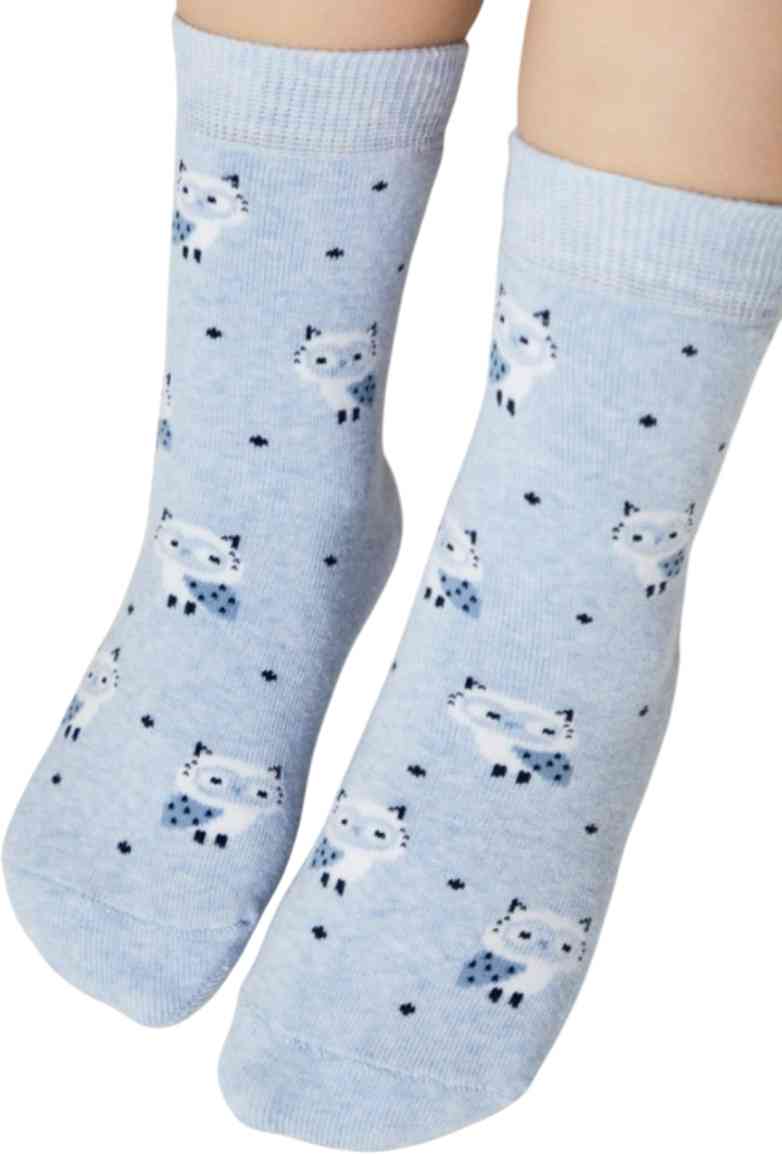 Носки детские махровые Sof-tiki котята, цвет голубой 
Носки детские махровые Sof-tiki котята, цвет голубой