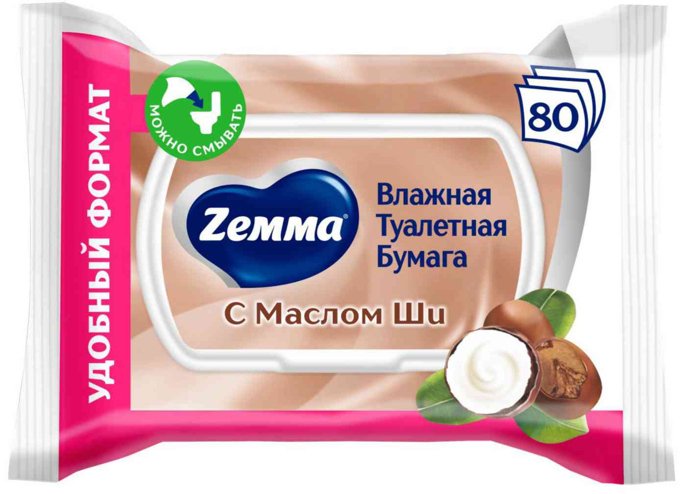Туалетная бумага влажная Zemma с маслом Ши
Туалетная бумага влажная Zemma с маслом Ши