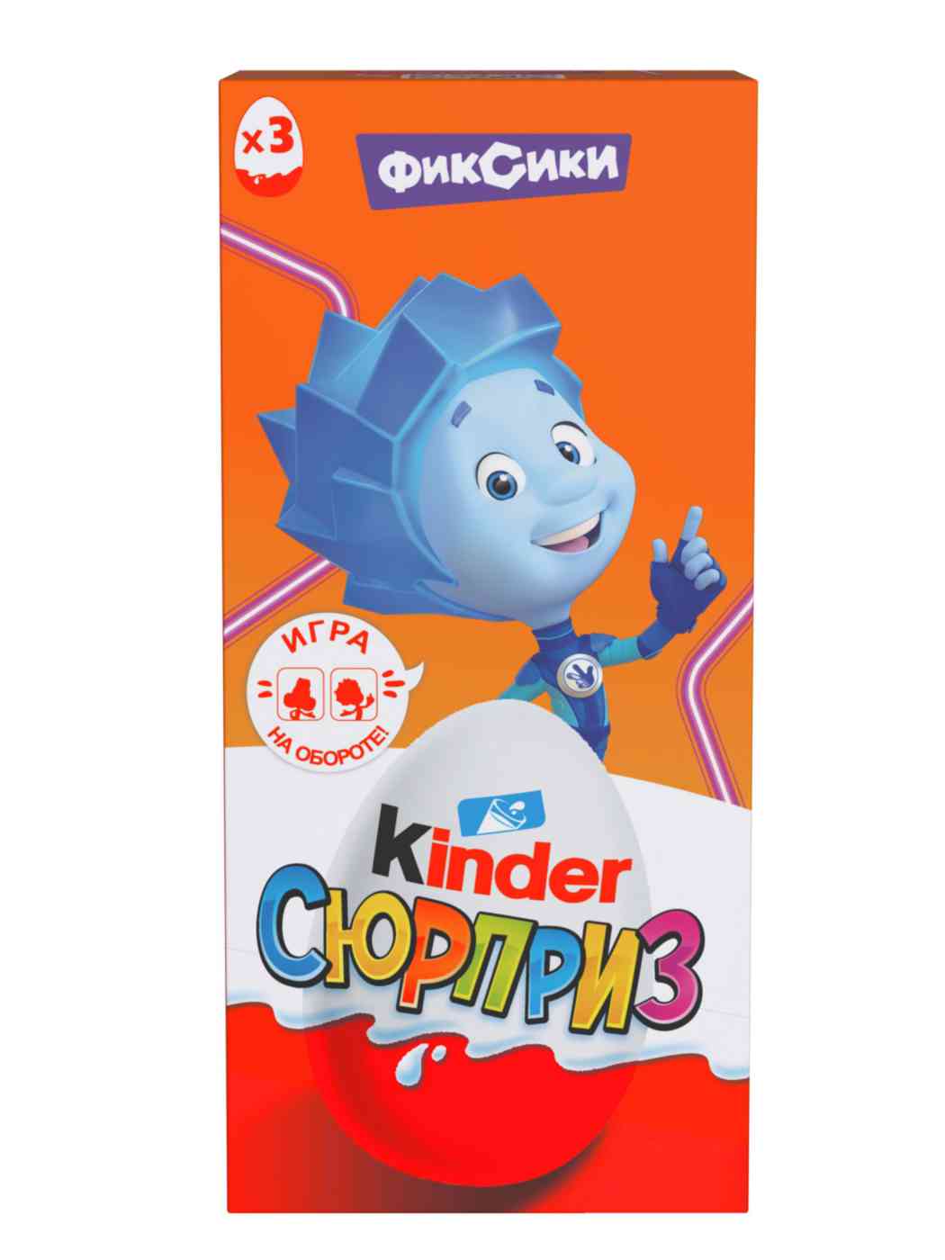 Яйцо из молочного шоколада Kinder Сюрприз с игрушкой в ассортименте
Яйцо из молочного шоколада Kinder Сюрприз с игрушкой в ассортименте