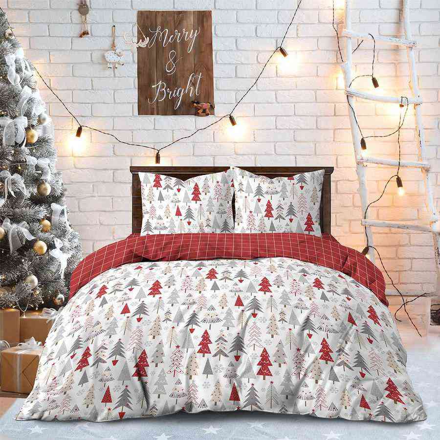 Комплект постельного белья Елочки, поплин