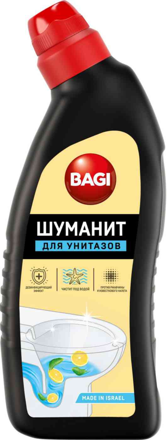 Чистящее средство для унитазов Bagi Шуманит с лимонной кислотой
Чистящее средство для унитазов Bagi Шуманит с лимонной кислотой
