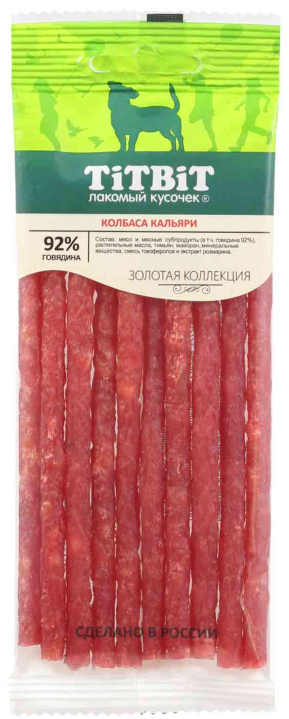 Лакомство для собак TiTBiT колбаски Кальяри
Лакомство для собак TiTBiT колбаски Кальяри