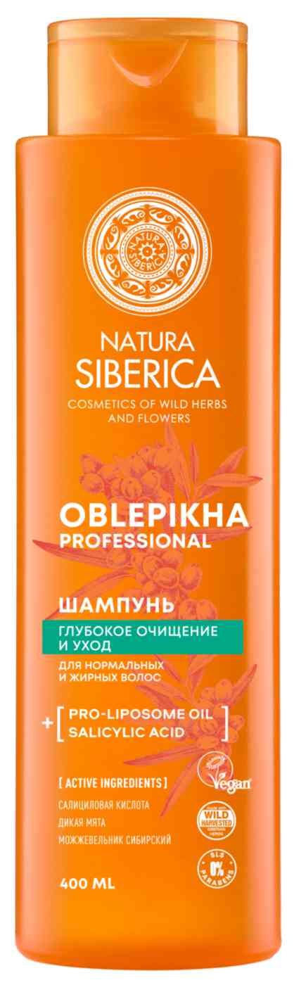 Облепиховый шампунь для нормальных и жирных волос Natura Siberica Oblepikha Professional глубокое очищение и уход
Облепиховый шампунь для нормальных и жирных волос Natura Siberica Oblepikha Professional глубокое очищение и уход