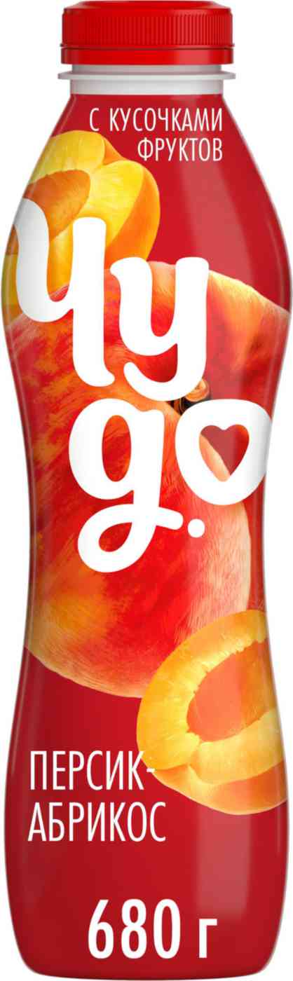 Йогурт питьевой Чудо персик-абрикос 1,9% 
Йогурт питьевой Чудо персик-абрикос 1,9%