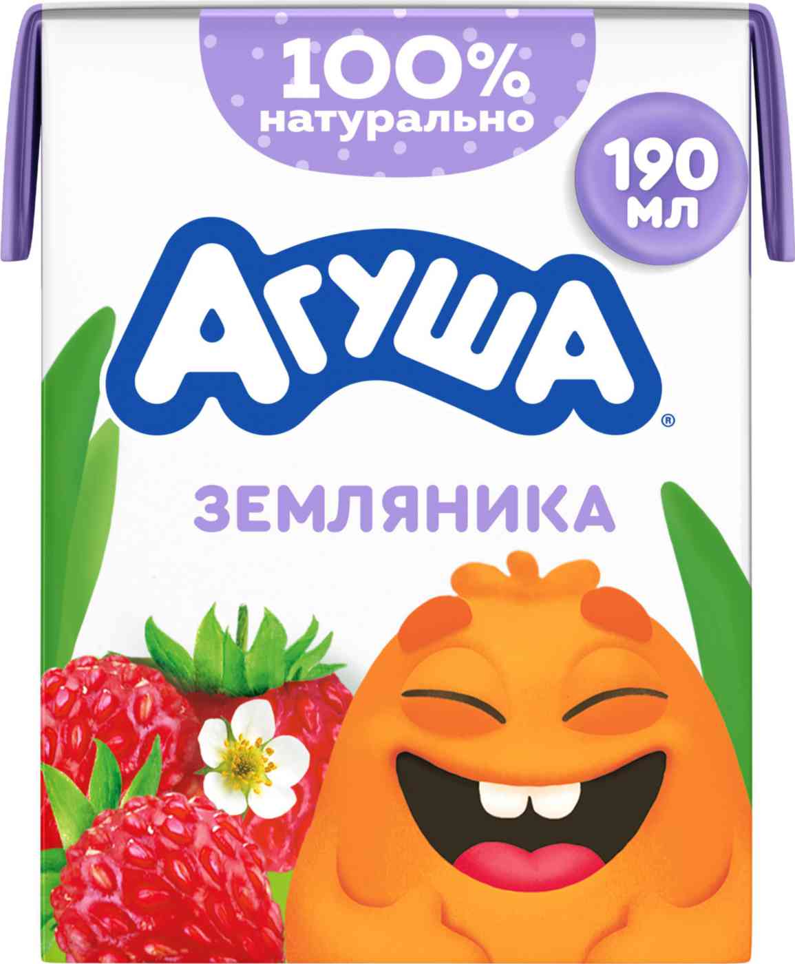 Молочный коктейль детски Агуша земляника с 12 месяцев