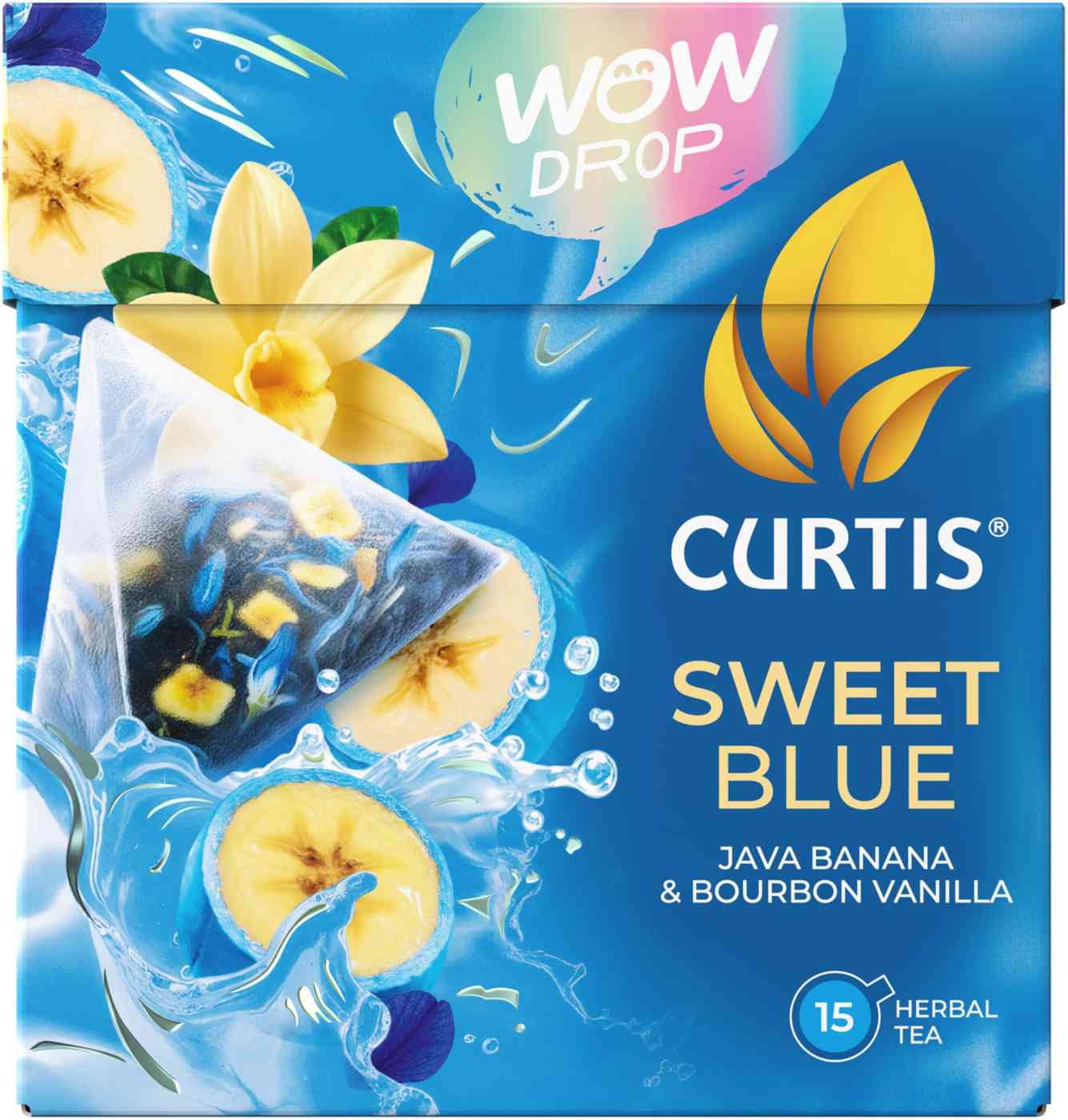Фруктово-травяной чай Curtis Wow Drop Sweet Blue с ароматом банана и бурбонской ванилью
Фруктово-травяной чай Curtis Wow Drop Sweet Blue с ароматом банана и бурбонской ванилью