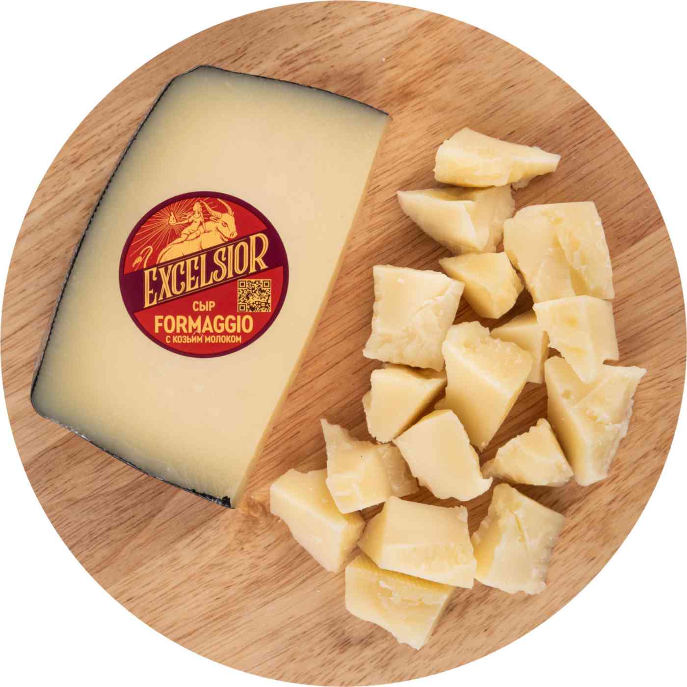 Сыр Formaggio Excelsior с козьим молоком 45%
Сыр Formaggio Excelsior с козьим молоком 45%