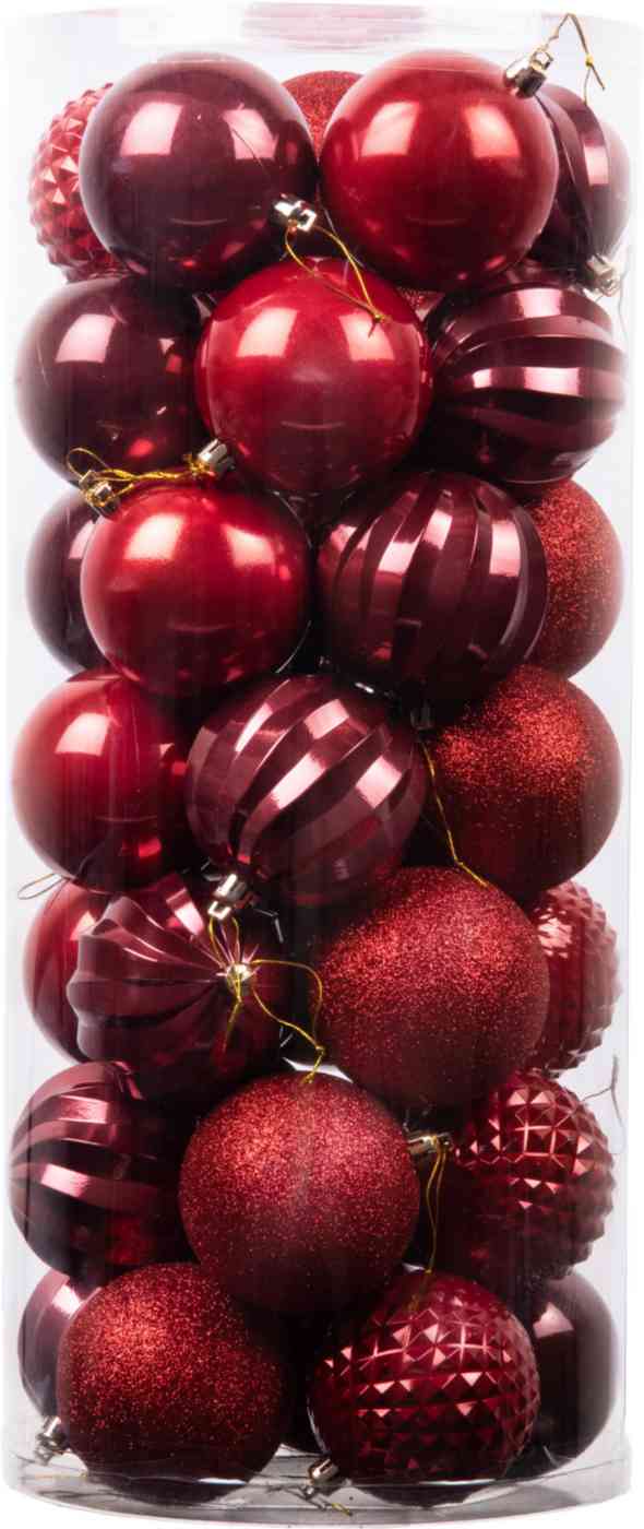 Набор ёлочных украшений Шары красные
Набор ёлочных украшений Шары красные