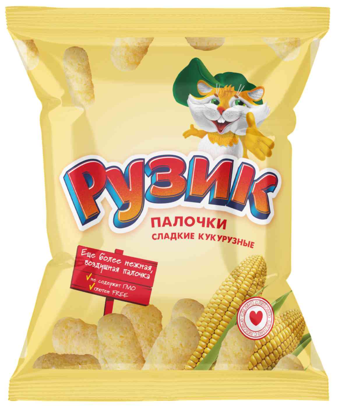 Кукурузные палочки Рузик сладкие
Кукурузные палочки Рузик сладкие