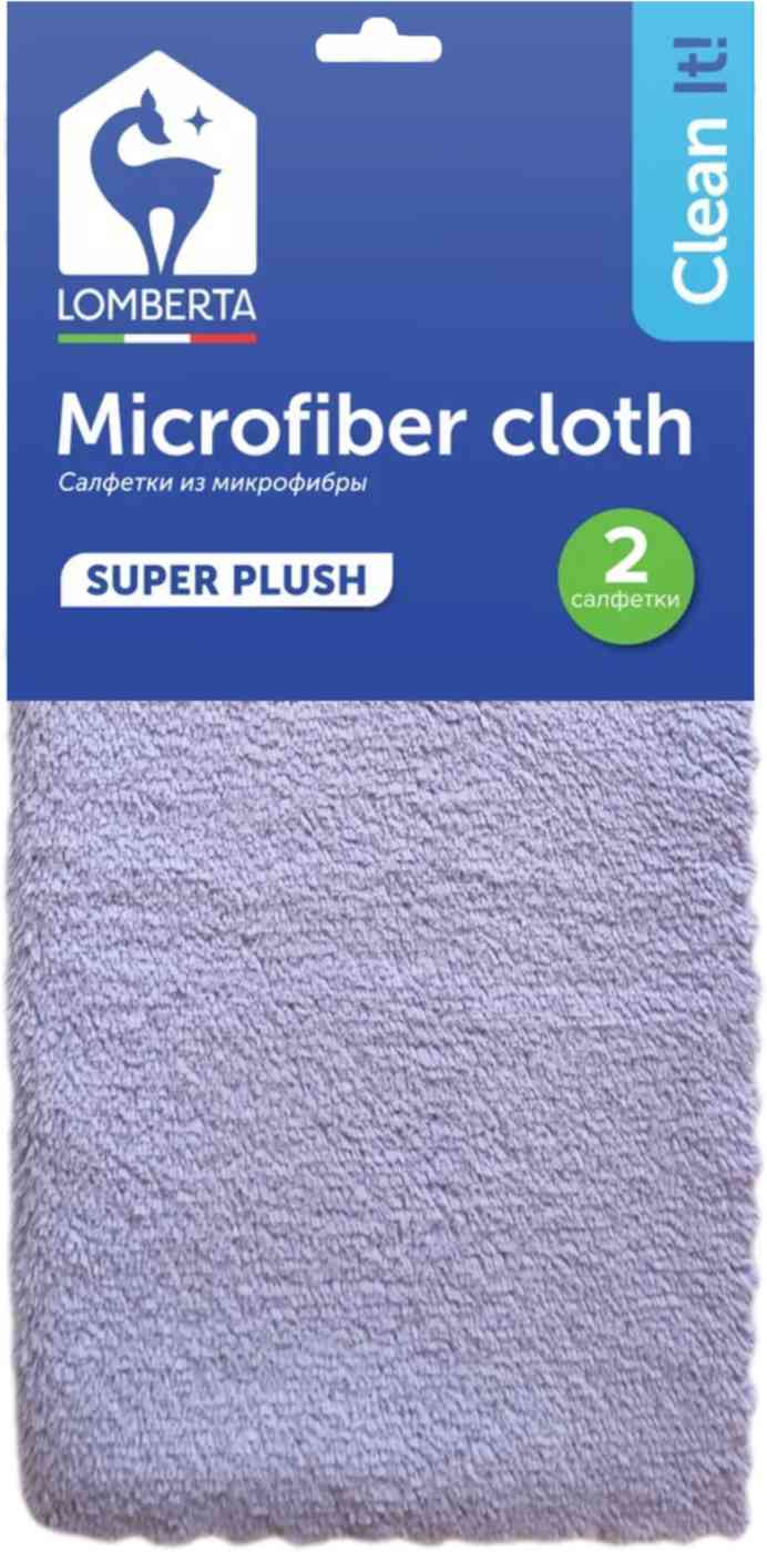 Салфетки для сухой и влажной уборки микрофибра Lomberta Super Plush 
Салфетки для сухой и влажной уборки микрофибра Lomberta Super Plush