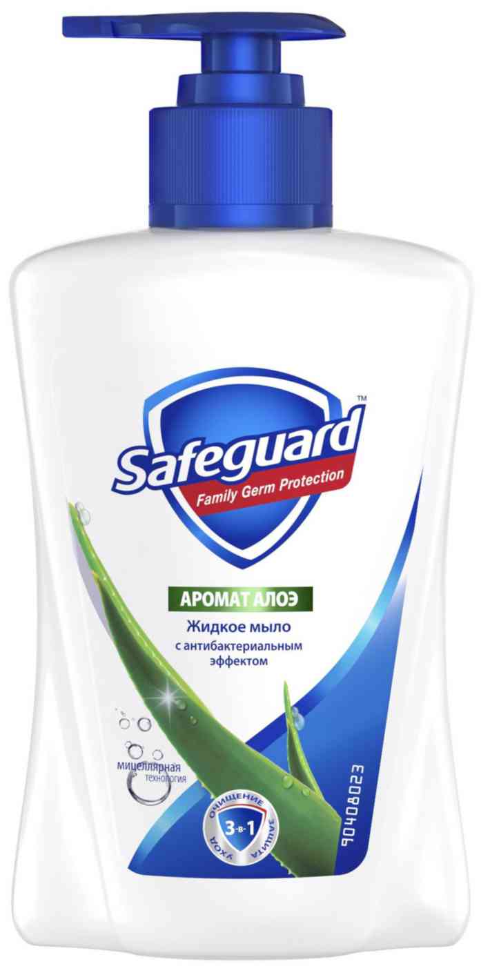 Жидкое мыло Safeguard с алое с антибактериальным эффектом
Жидкое мыло Safeguard с алое с антибактериальным эффектом