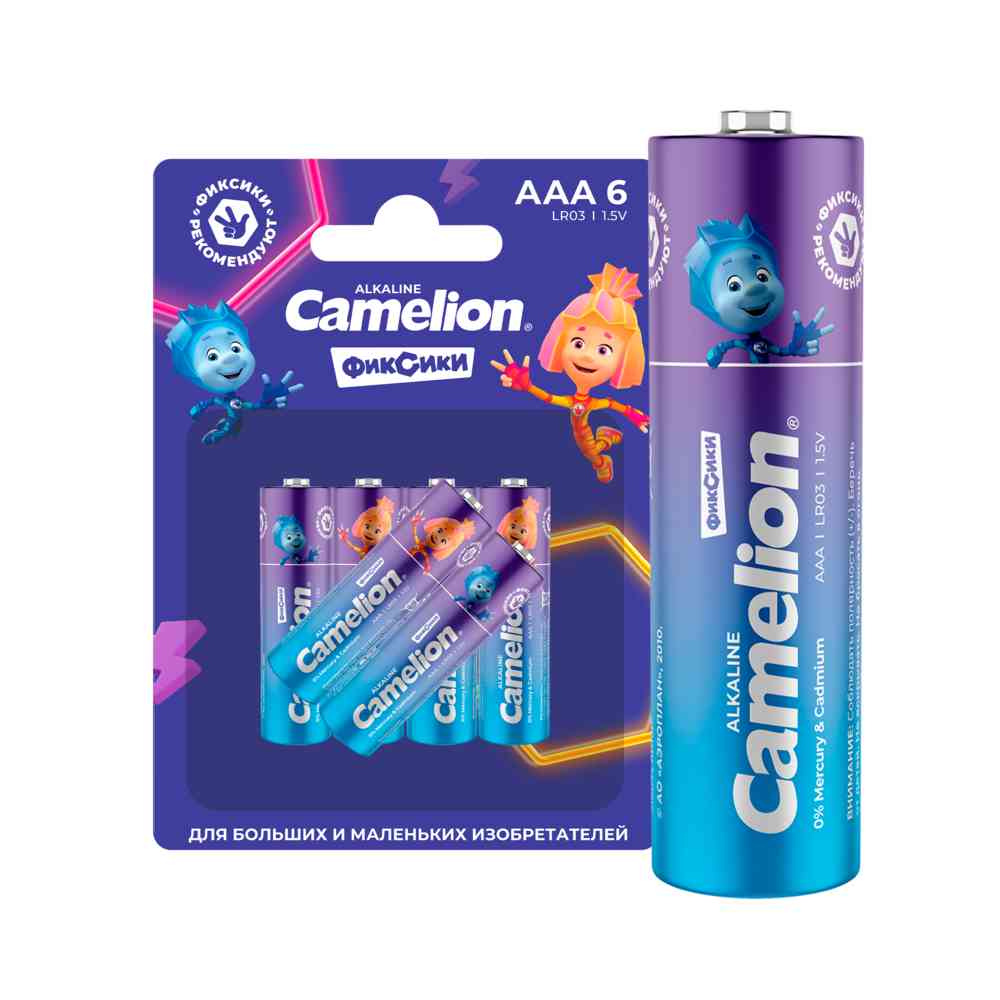 Батарейки алкалиновые Camelion Фиксики ААА
Батарейки алкалиновые Camelion Фиксики ААА
