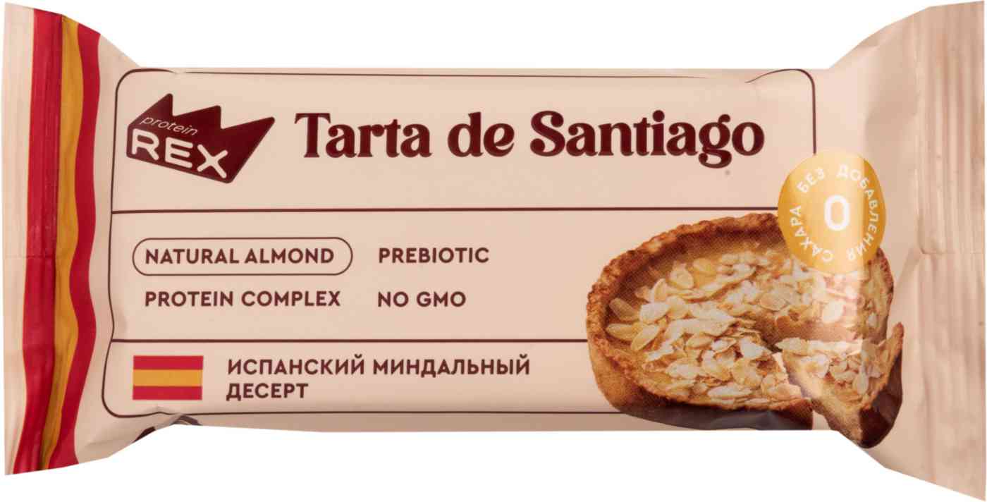 Пирожное протеиновое ProteinRex тарта де сантьяго 
Пирожное протеиновое ProteinRex тарта де сантьяго