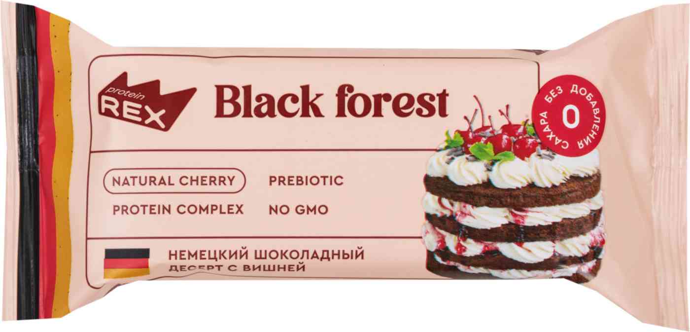 Пирожное протеиновое ProteinRex черный лес
Пирожное протеиновое ProteinRex черный лес