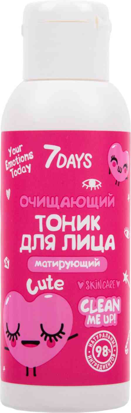 

Тоник для лица матирующий 7DAYS