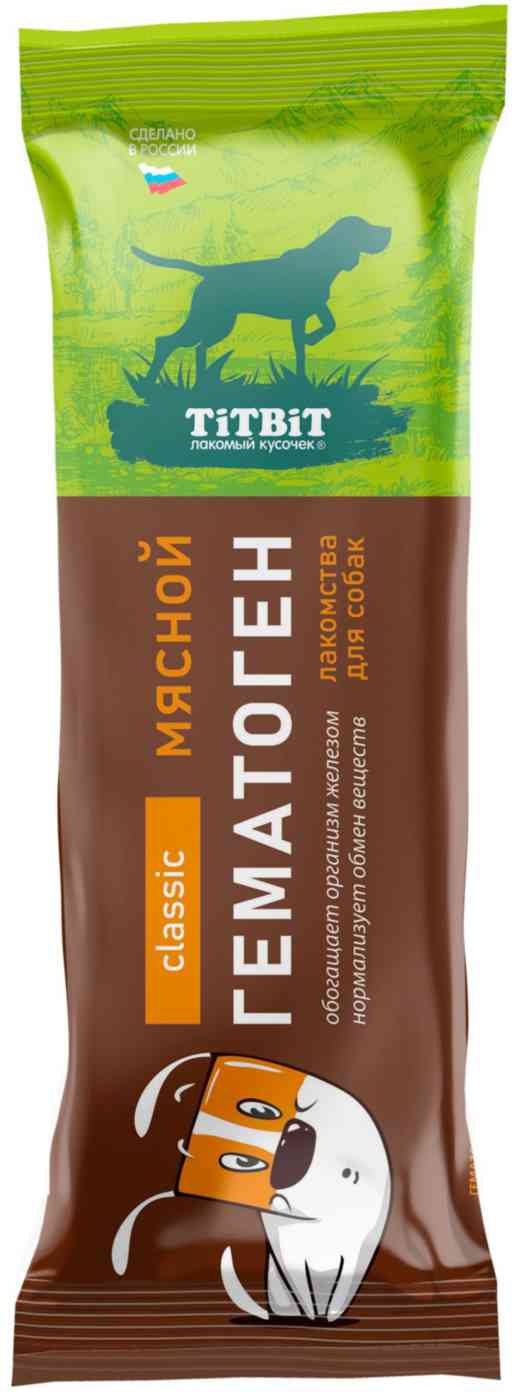

Лакомство для собак TiTBiT Classic гематоген мясной