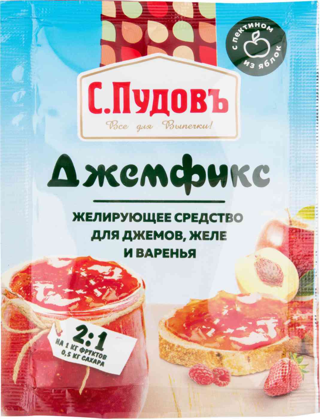 

Желирующее средство для джемов, желе и варенья С. Пудовъ