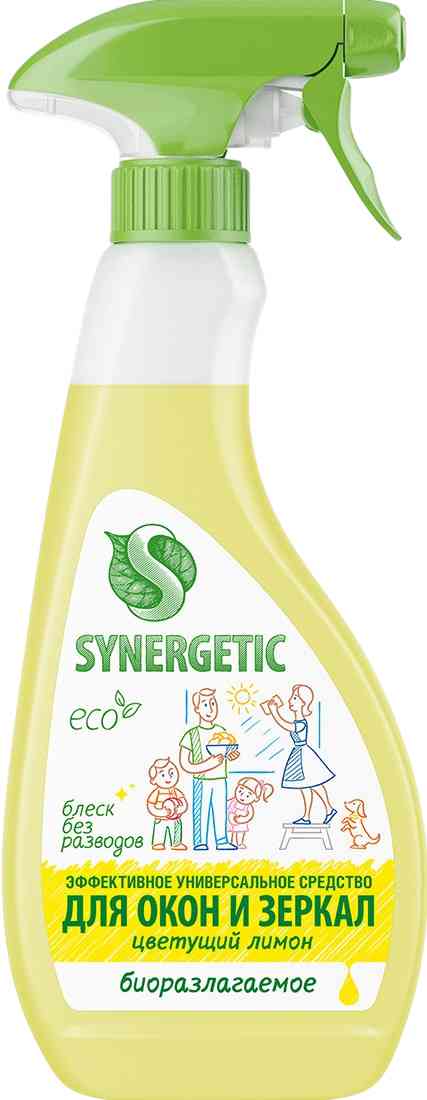 

Чистящее средство для окон и зеркал Synergetic