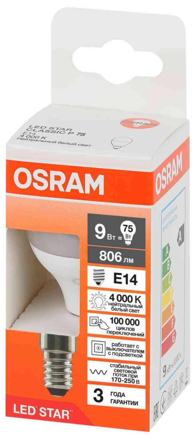 Лампа LED E14 Osram