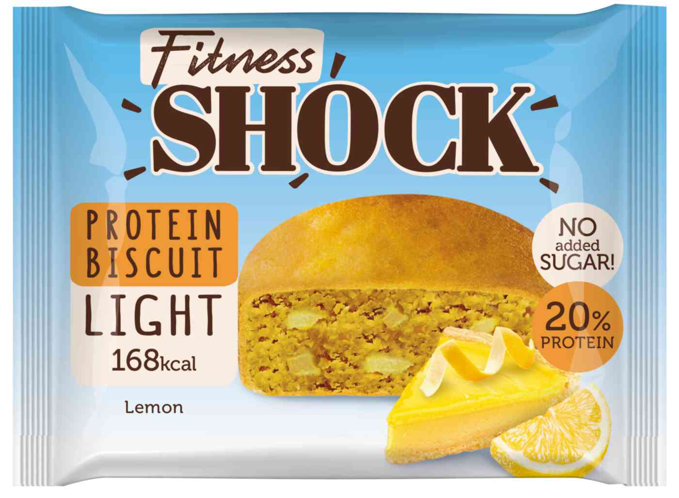 

Бисквит протеиновый FitnesShock лимон