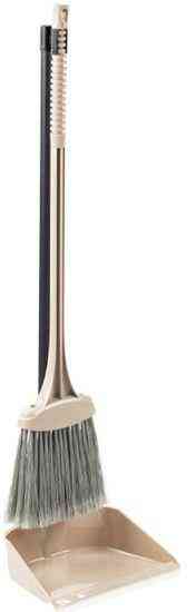 

Набор IDEA для уборки помещений Ленивка (с веником), цвет капучино