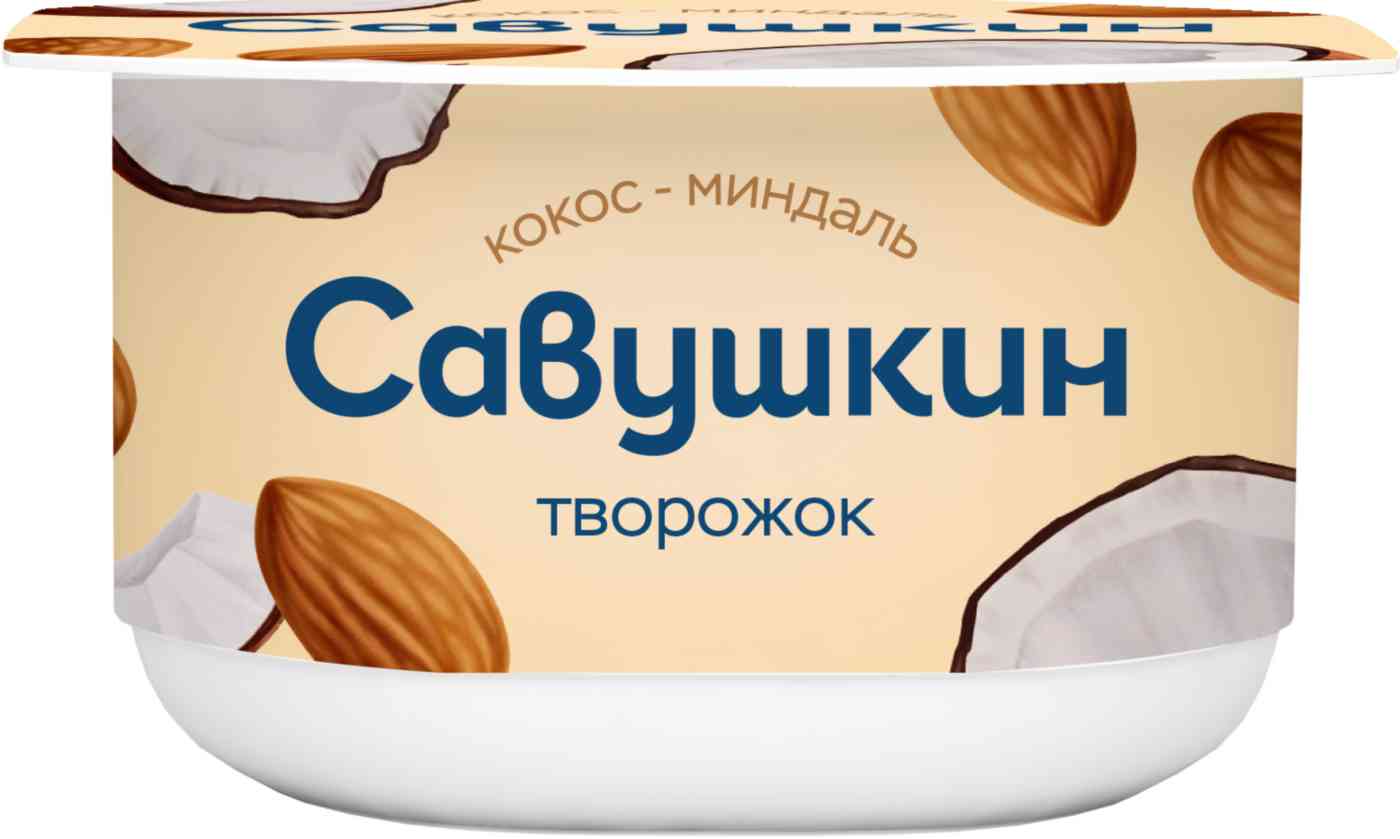Творожок Савушкин Кокос-миндаль 35 59₽