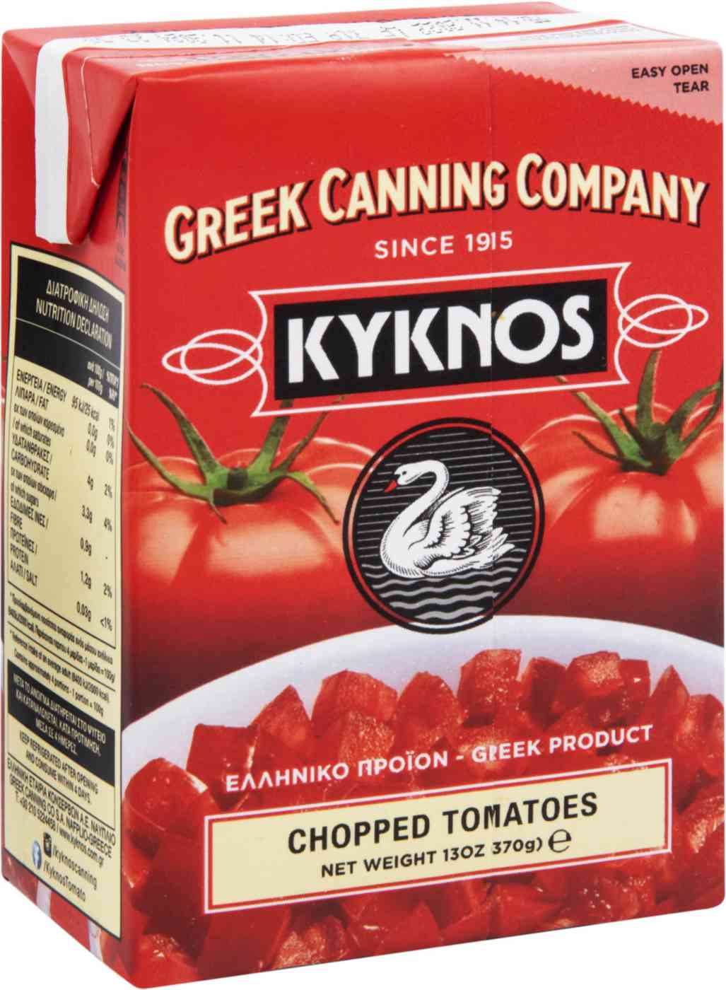 

Томаты резаные Kyknos