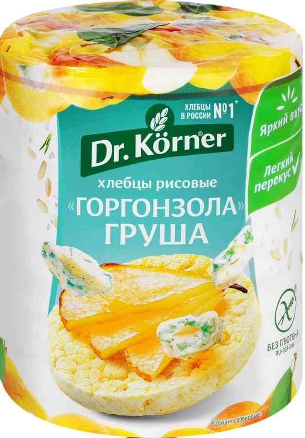 Хлебцы рисовые Dr. Körner горгонзола-груша